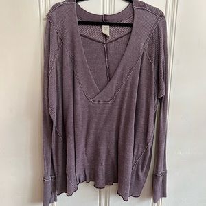 FREE PEOPLE Deep Vneck Top